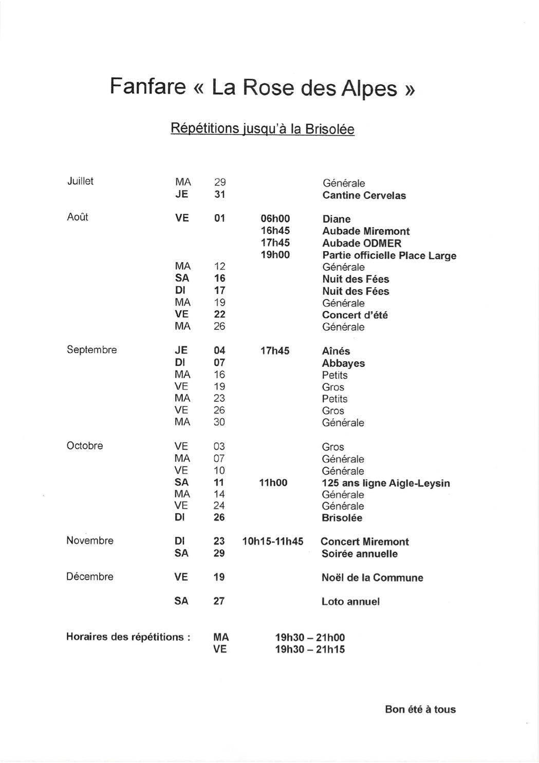 Répétitions jusqu'à la brisolée